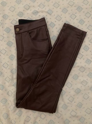 Leggings termici marrone