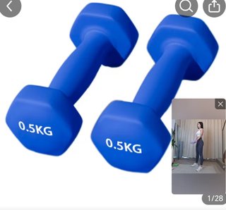Par Mancuernas 0.5 Kg Azules