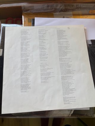 Bob Dylan Hard Rain LP 1976
