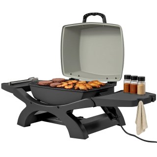Barbecue Elettrico 2300W Portatile da Tavolo Nero