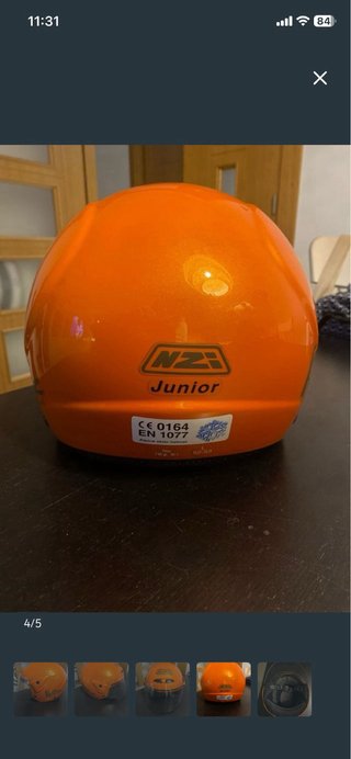 Casco Junior NZI Helix Naranja