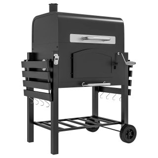 Barbecue da Giardino con Ruote e Affumicatore