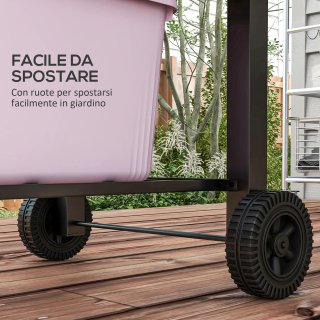 Barbecue da Giardino con Ruote e Affumicatore