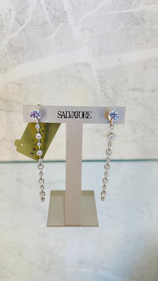 Pendientes Salvatore Plata con Cristales