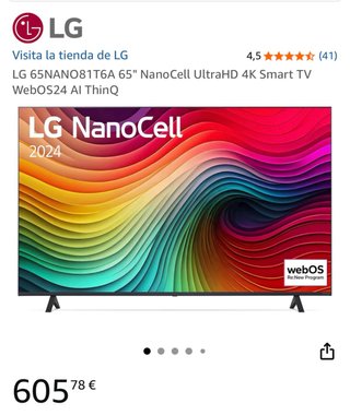 LG 65NANO81T6A 65 UHD 4K Smart TV