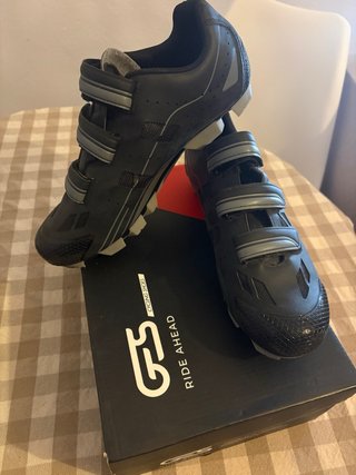 Zapatos Ciclismo GES VANTAGE Gris/Negro Talla 44