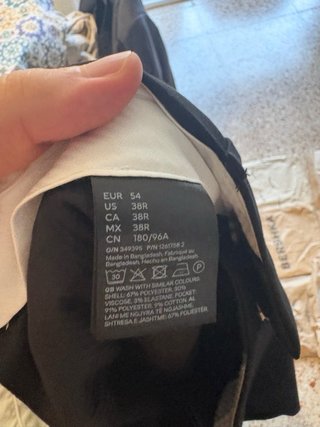 Traje negro americana y pantalón
