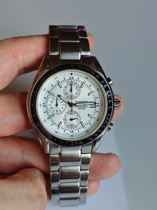 Casio Edifice EF-503 "Speedmaster" Blanco/Plata
