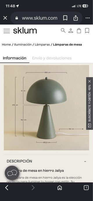 Lámparas de noche Sklum (2 unidades)