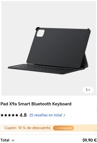 Tablet Honor Pad X9a + Teclado + Lápiz