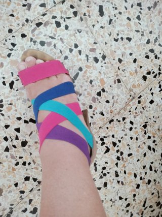 Sandalias de tiras multicolor mujer