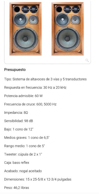Altavoces Sansui SP-1500