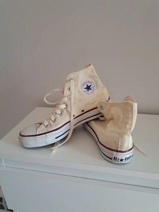 Bambas Converse Beige/Blanco Talla 36,5