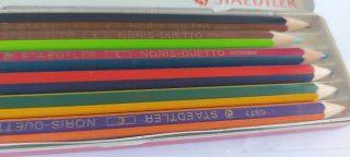 Scatola metallica vintage Staedtler Noris-Duetto