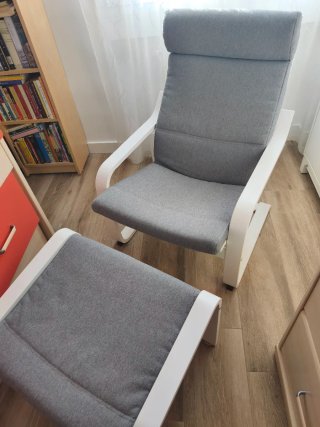 Sillón relax Ikea con reposapiés