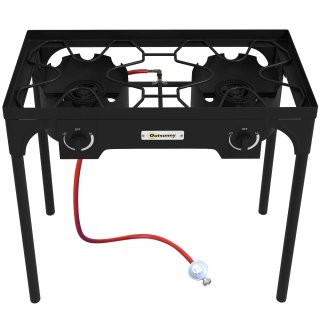 Fornello a Gas da Campeggio 2 Bruciatori 9.2 kW