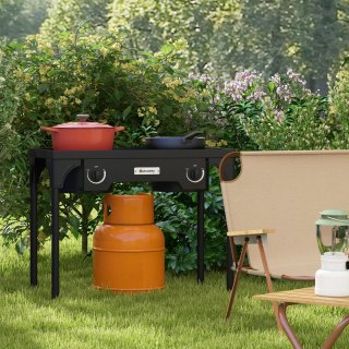 Fornello a Gas da Campeggio 2 Bruciatori 9.2 kW
