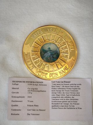 Medalla Padre Nuestro con Polímero