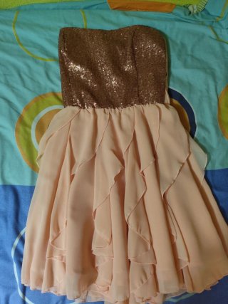 Vestido corto de fiesta/ evento de lentejuelas