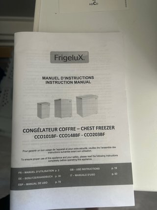 Congelador Horizontal FrigeluX