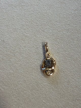 Colgante Oro 18k Diamante Natural