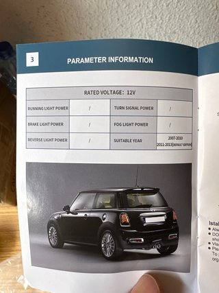 Pilotos Traseros Mini Cooper