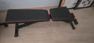 Banco de pesas ajustable negro