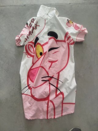 Camisa Verano Pantera Rosa Larga