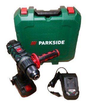 Taladro percutor PARKSIDE 20v + Batería + Cargador