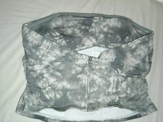 Top Tie Dye Gris y Blanco Talla M