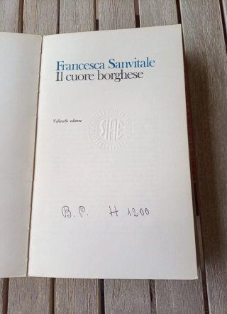 Romanzo "Il cuore borghese" scritto da  Sanvitale