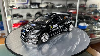 Ford Fiesta WRC latvala negro alsacia escala 1:18