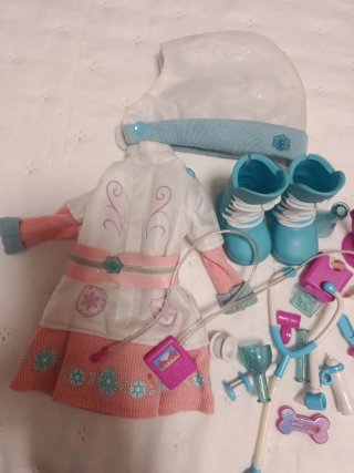 Lote Nancy veterinaria accesorios Ropa, botas