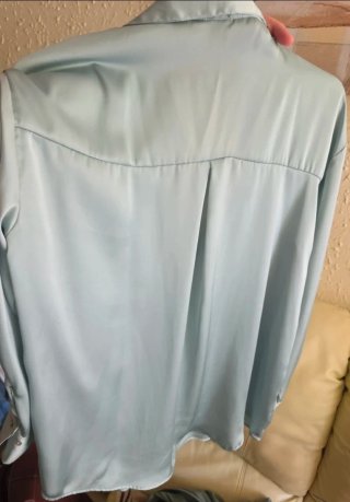 Blusa Zara verde menta