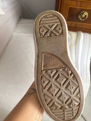 Converse plataforma beige talla 38.5