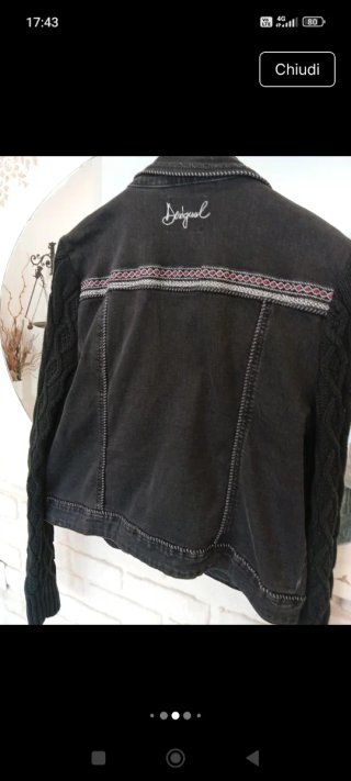 Giubbino Denim Desigual Nero M