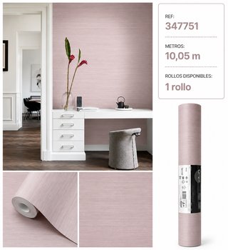 Papel Pintado Rosa Empolvado Texturizado