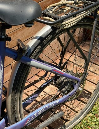 Bicicleta Eléctrica Atala Morada.
