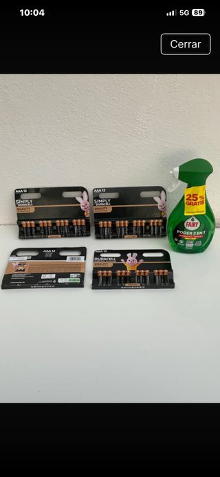 48 Pilas AAA Duracell + Fairy 3 en 1 de Regalo