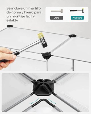 SONGMICS Estantería Modular de 9 Compartimentos