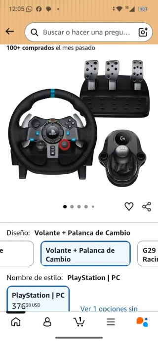 Volante Logitech G29 + Palanca de Cambio