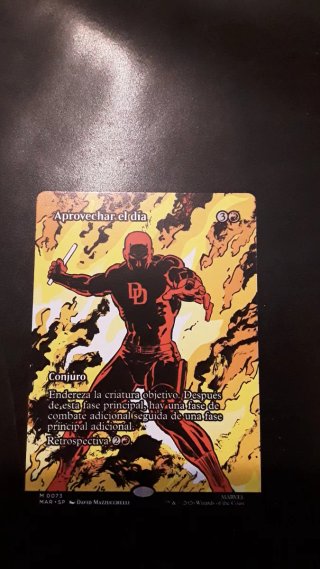 Carta MTG Aprovechar el día Marvel Heroes español