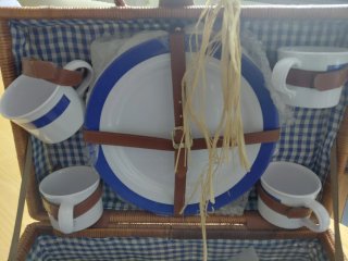 Cesta de picnic vintage
