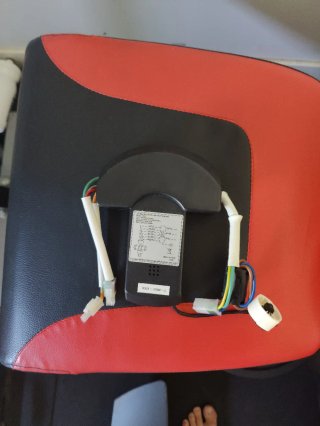 Ventilador de techo moderno negro