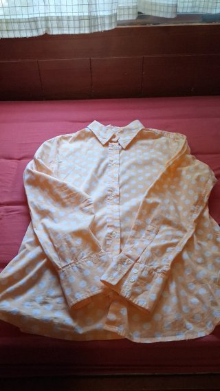 Camisa de manga larga con lunares