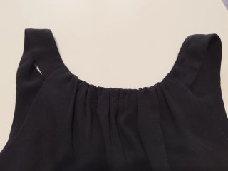 Aspesi Vestito Elegante Nero Senza Maniche