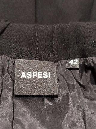 Aspesi Vestito Elegante Nero Senza Maniche