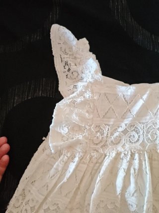 Vestido blanco Mayoral niña T7