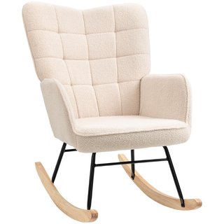 Silla mecedora de diseño retro, madera maciza, sil