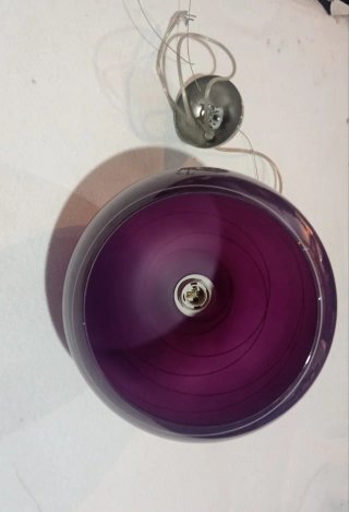 Lámpara colgante violeta 30cm